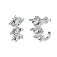 Pendientes Mujer in Plata Cubic Zirconia EMVWR01